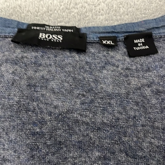 Hugo Boss Size XXL Slim Fit Cardigan. Blueish Grey in Colour. 100% Wool, VGUC - Picture 16 of 16